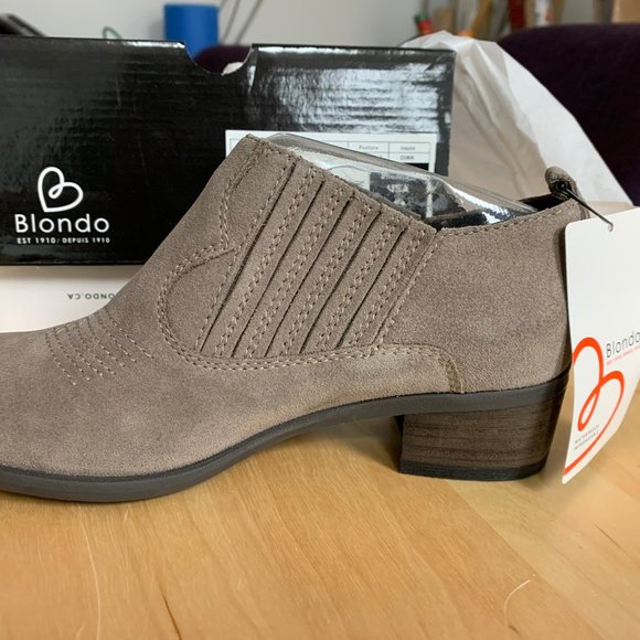 Blondo Taupe Ankle Booties - Picture 3 of 6